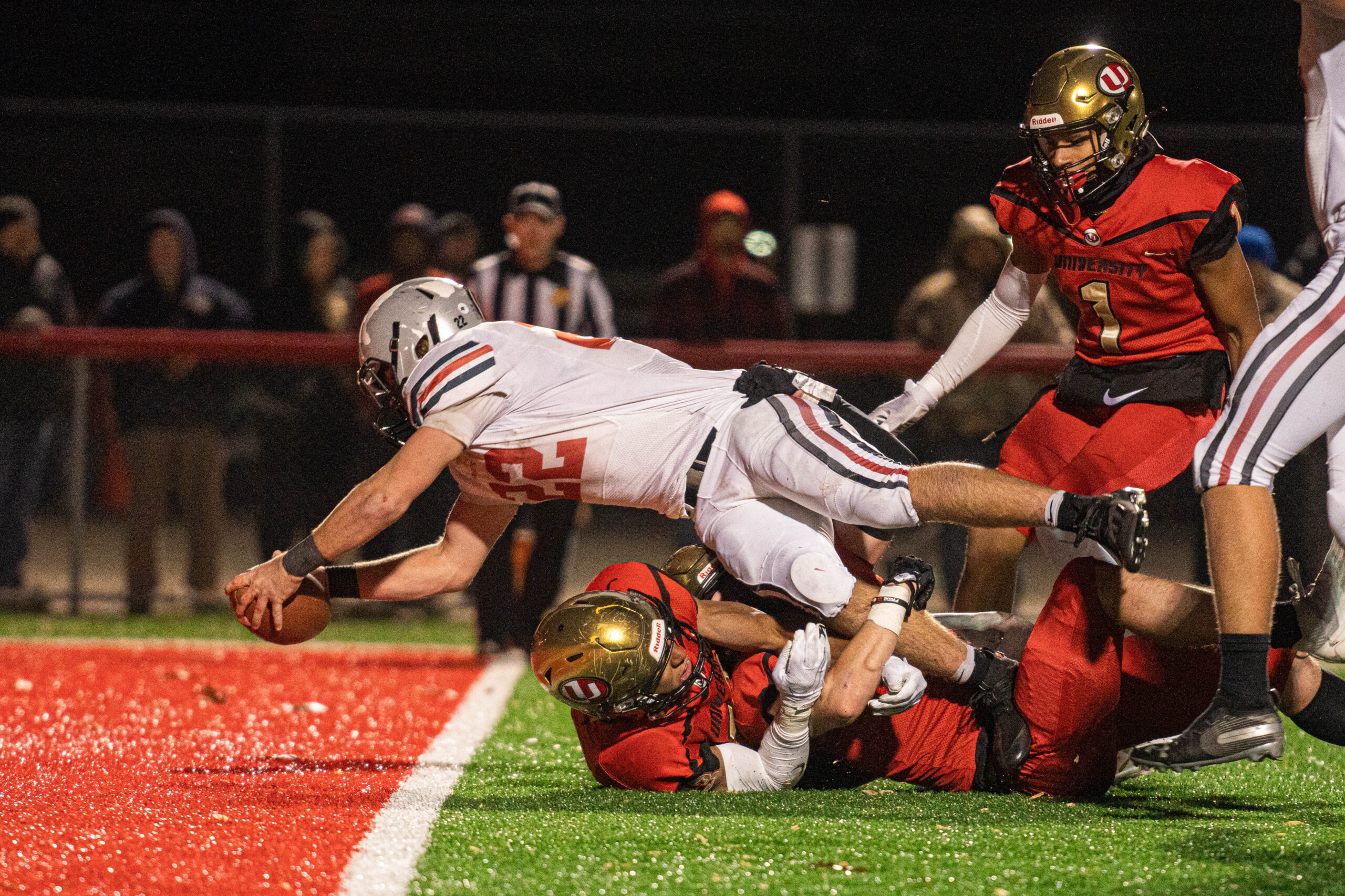 University's unbeaten season comes to an end with 46-21 loss to Cabell Midland in state quarterfinals